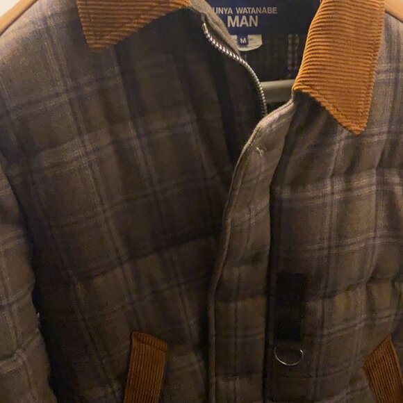 Junya Watanabe MAN - Wool Check x Cotton Corduroy x Cotton Salvedge Padded Jacke - Picture 11 of 11